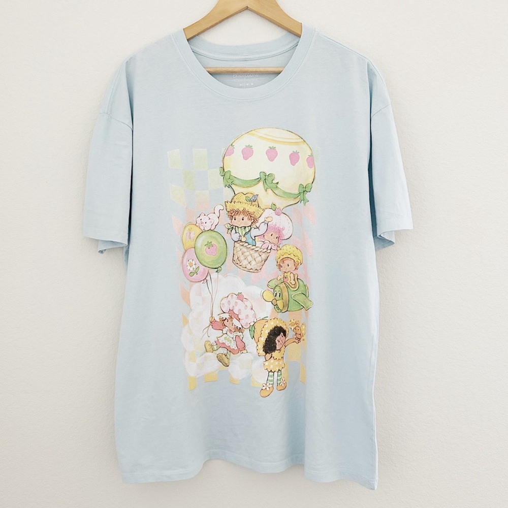 NEW Strawberry Shortcake Oversized Graphic Tee - Picture 2 of 6